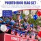 54 Pc Puerto Rico Party Decorations Set - 2 Puerto Rican Flag Banners, 10 Mini Hand Held Flags, 40 Blue Red White Confetti Latex Balloons for Patriotic Anniversary Veterans Day